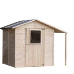 Garden shed Lazio with roof overhang 3x3m + 0.7m