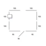 Wooden garden shed Porto 2.2 x 2.2 m