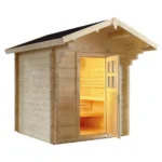 Outdoor log sauna 2.3 x 3.3 m