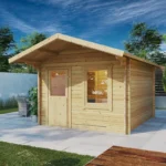 Outdoor log sauna 3.2 x 4.2 m