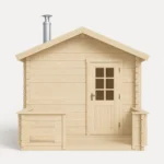 Outdoor log sauna 3 x 3 m