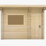 Outdoor log sauna 2.2 x 3.2 m