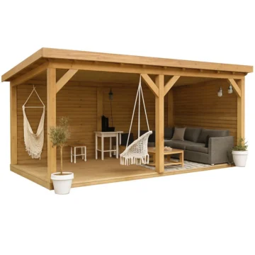 Dřevěný altánek/přístřešek Brix 5,3 x 3,3m