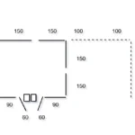 Dřevěný zahradní domek Kira 3 x 3m + 2 x 3m přístřešek
