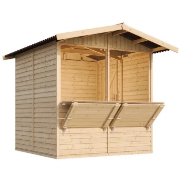 Wooden sales stall 3.2 x 3.2 m