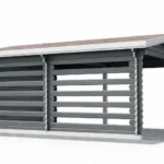 Roubený přístřešek 5,4 x 3,4m
