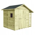 Wooden shed with woodshed Anapolis 3 x 3 m + 0.6 + 3 m